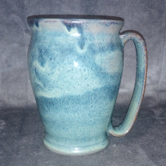 Hand Crafted Large Blue Ceramic Mug - Picture 1 of 6
